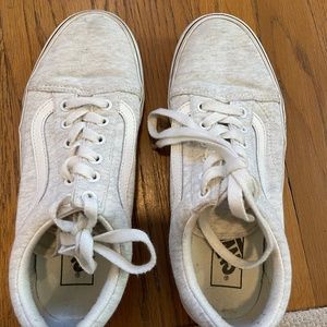 Vans Old Stool - Light heather grey/white - size 7 women / 5.5 men